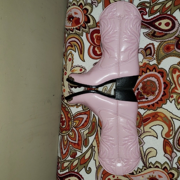 💘💘SOLD💘💘 SMOKY MOUNTAIN NWOT PINK BOOTS GIRLS KID COWGIRL PINK WESTERN BOOTS - Picture 5 of 11